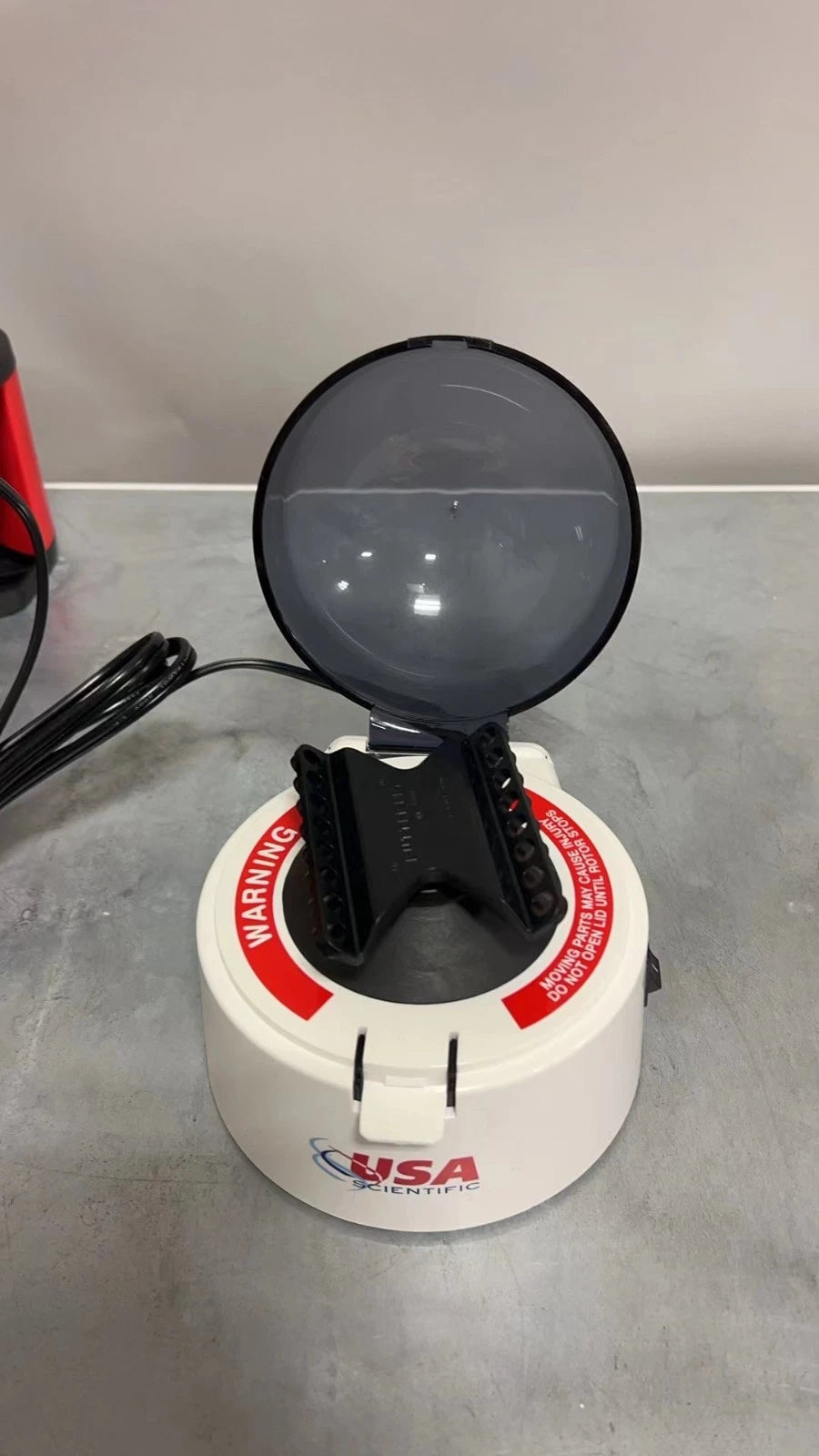 USA Scientific Mini Centrifuge - Fixed Angle Rotor, for PCR tubes, USED, LIKE NEW!