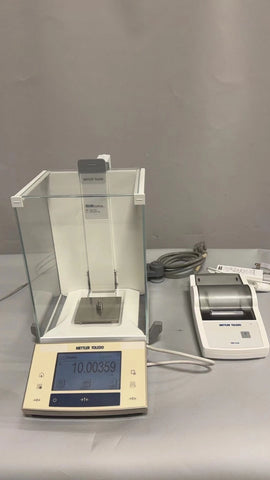 Mettler Toledo XSR105DU Analytical Balance, 120 g x 0.0001 g with Printer
