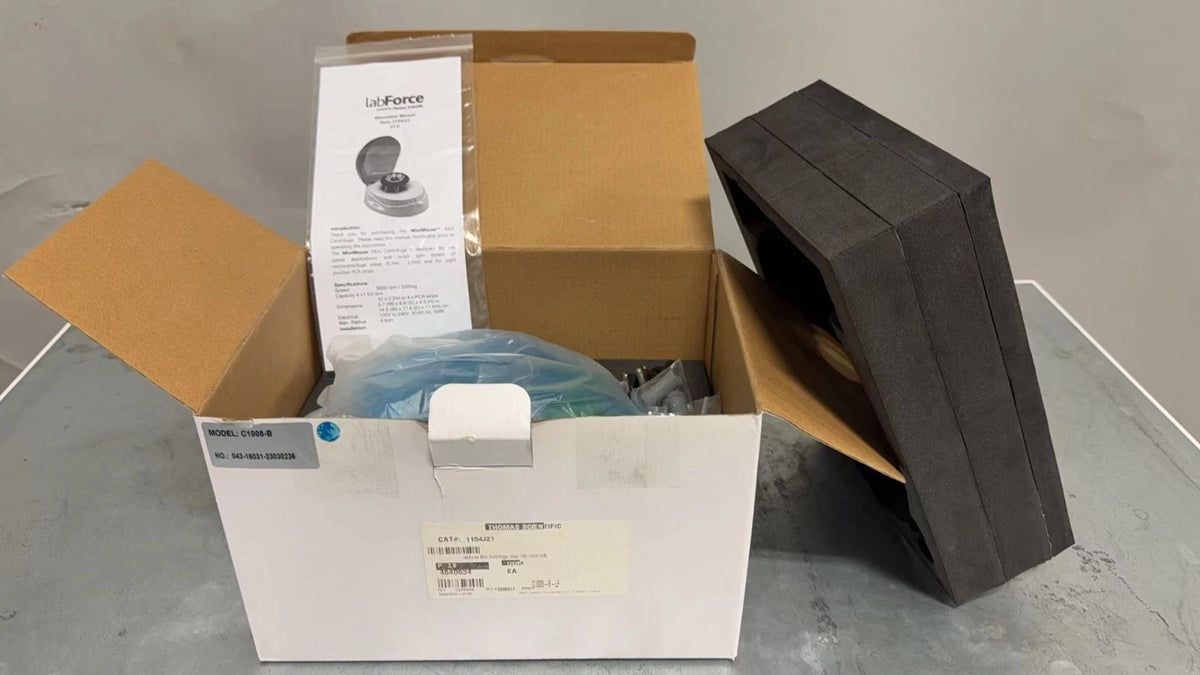 LabForce MiniMouse II Centrifuge, blue, by Thomas Scientific P/N 1154J21, USED