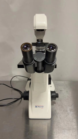 Jenco Binocular Inverted Compound Microscope with 10X / 20X / 40X Objectives, USED