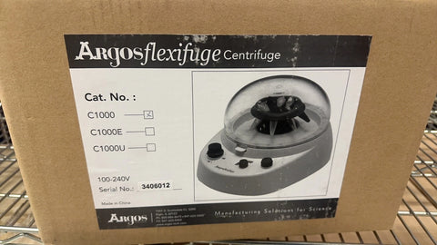New! Argos C1000 Flexifuge Mini Centrifuge 6000/9200RPM