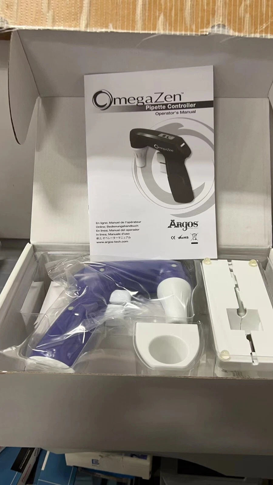 Brand New! Argos 25300-97 - OmegaZen Pipette Controller, Purple