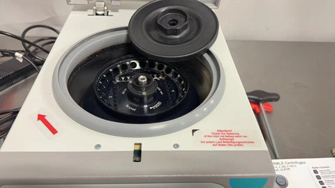 Hermle Labnet Z216 MK Refrigerated Centrifuge with 2111.81 Fixed Angle Rotor, USED
