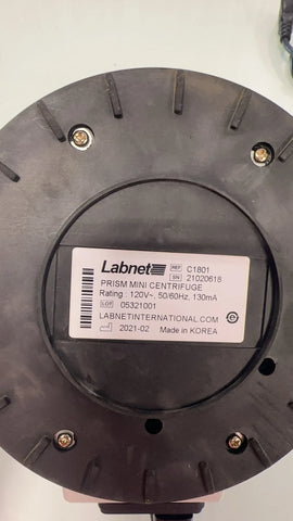 Labnet C1801 Prism Mini Centrifuge 110V with Power Cable, USED