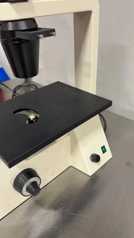 Carl Zeiss Invertoskop Inverted Phase Contrast Microscope with 3 objectives, USED