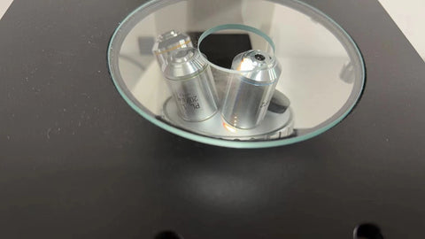 Jenco Binocular Inverted Compound Microscope with 10X / 20X / 40X Objectives, USED