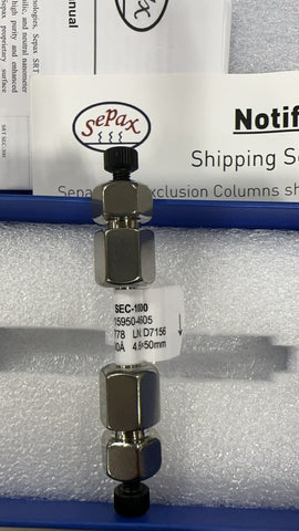 Sepax 215950-4605 SEC-1000 5 µm 1000 Å 4.6×50mm HPLC Column, new