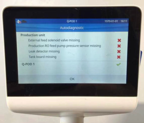 Millipore Milli-Q IX 7015 Water Purification System 100L Tank & Q-Pod Dispenser