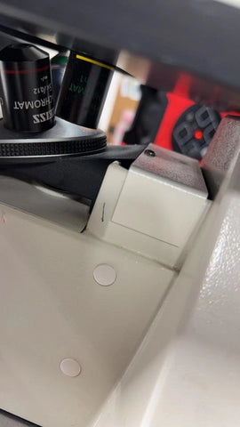 Carl Zeiss Invertoskop Inverted Phase Contrast Microscope with 3 objectives, USED