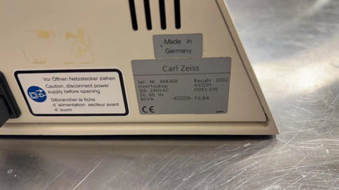 Carl Zeiss Invertoskop Inverted Phase Contrast Microscope with 3 objectives, USED