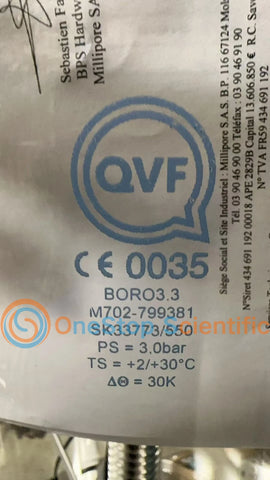 Millipore GA302311 QuikScale 300 x 550 Chromatography Column, USED