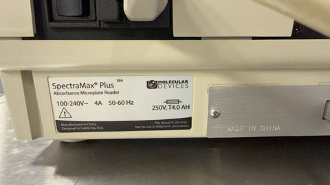 Molecular Devices SpectraMax 384 plus Microplate Reader W/Calibration, Warranty
