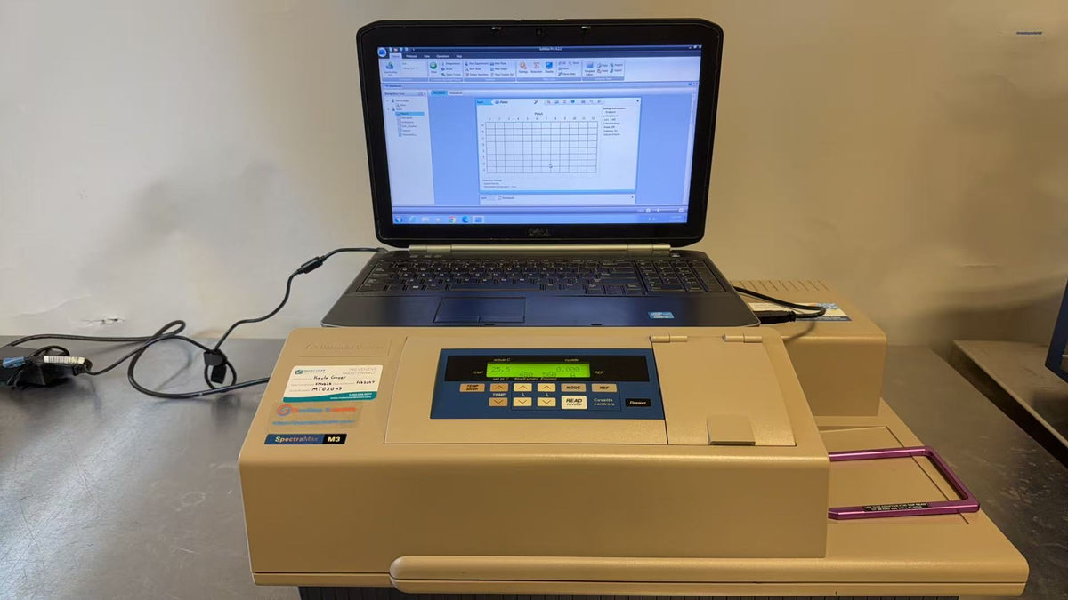 Molecular Devices Spectramax M3 Microplate Reader (ABs + FL + LUM) W/Warranty
