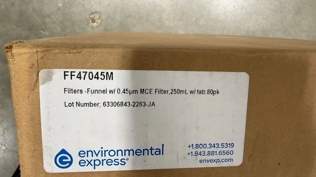 Environmental Express Disposable Filter Funnels w/0.45um MCE Filter w/ Tab
