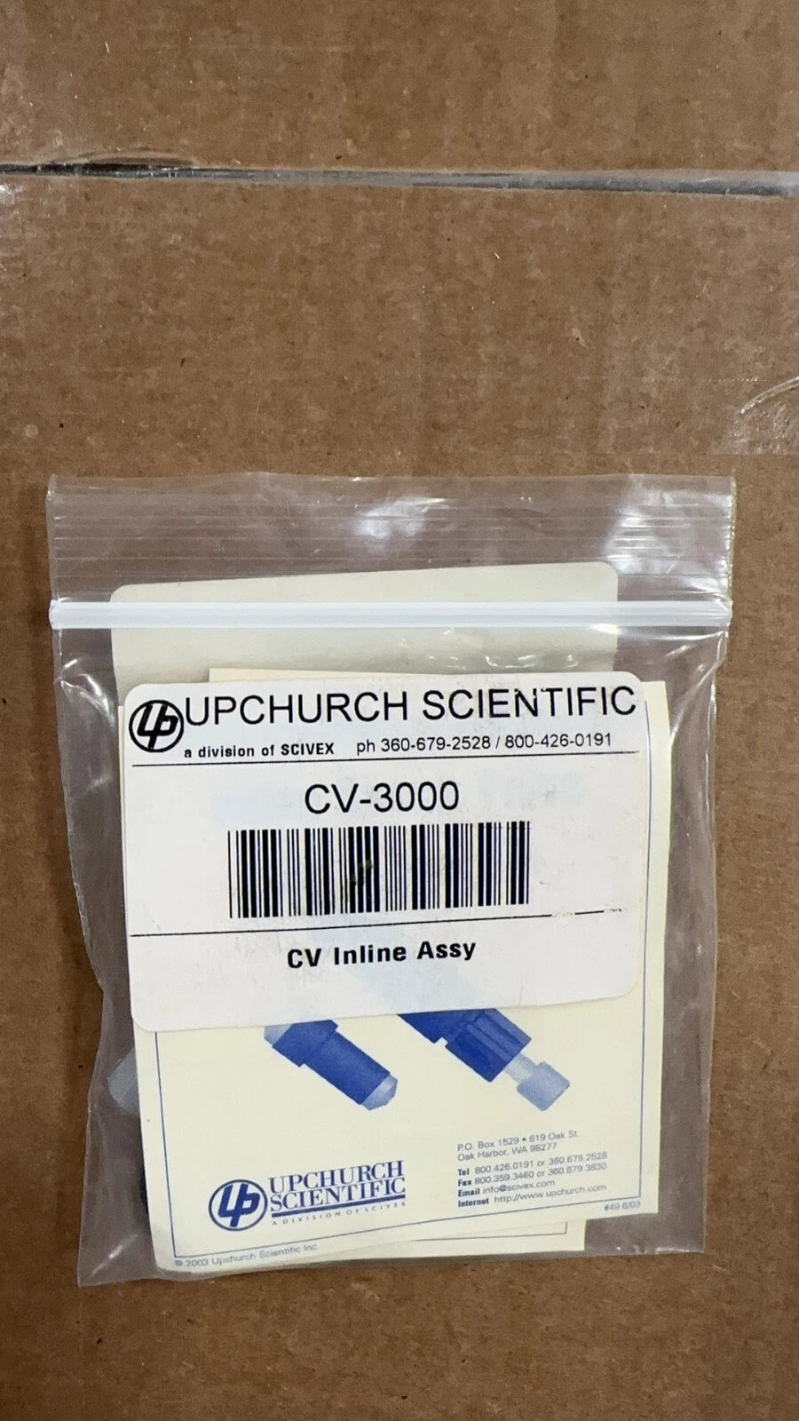 Upchurch CV-3000 CV Inline Assy