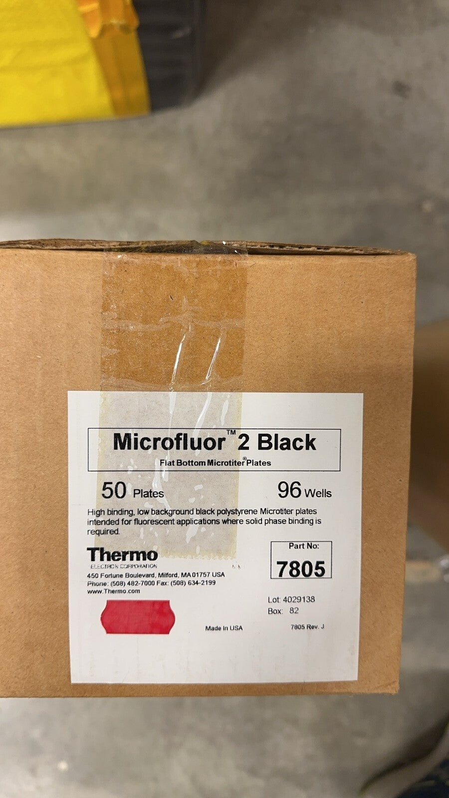 Thermo Scientific 7805 Black 96-Well Immuno Plates, 50/Cs