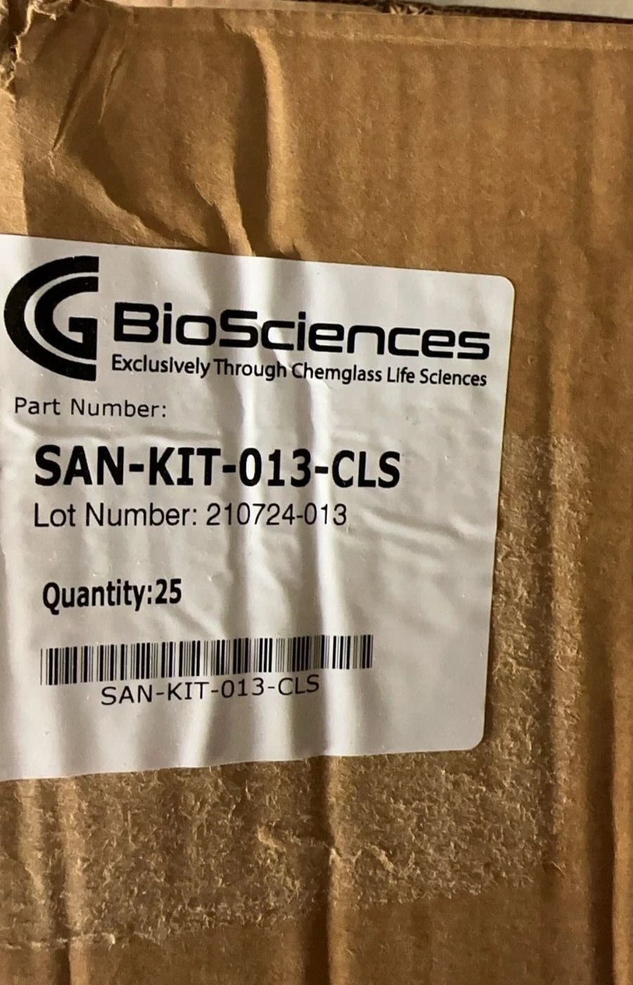 Chemglass Life Sciences SAN-KIT-013-CLS BioSciences C-Flex Size 16 Sample Device