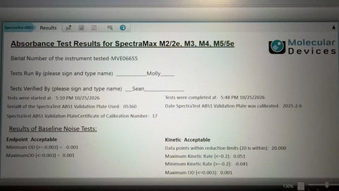 Molecular Devices SpectraMax M5e Multi-Mode Microplate Reader - Calibrated