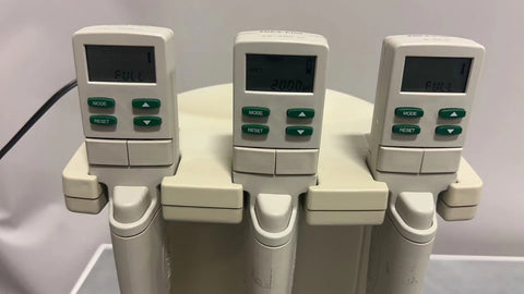 Lot of 3 Rainin Pipet-Lite LTS 8 Channel 1200, single channel 200 and 20 pipette