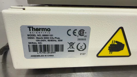THERMO SCIENTIFIC 88881101 MAXQ 2000 CO2 PLUS DIGITAL SHAKER, 2021