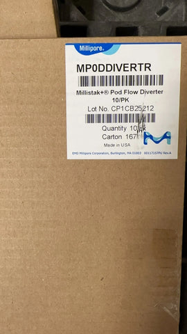 Millipore MP0DDIVERTR Millistak+ Pod Flow Diverter 10/pk