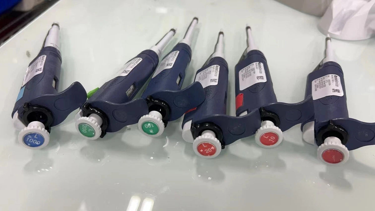6x Rainin Pipet-Lite LTS Single Pipette Set L1000, L200, L100, L20, L10, L2 ul