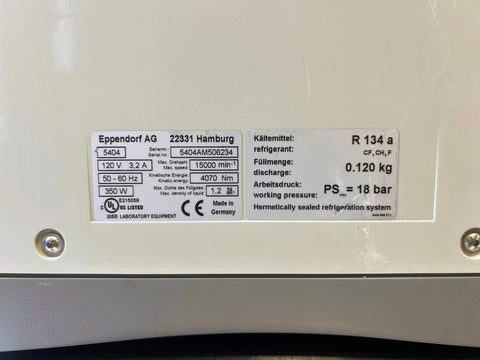 Eppendorf 5424R Refrigerated Centrifuge, FA-45-24-11 Rotor, cord - tested