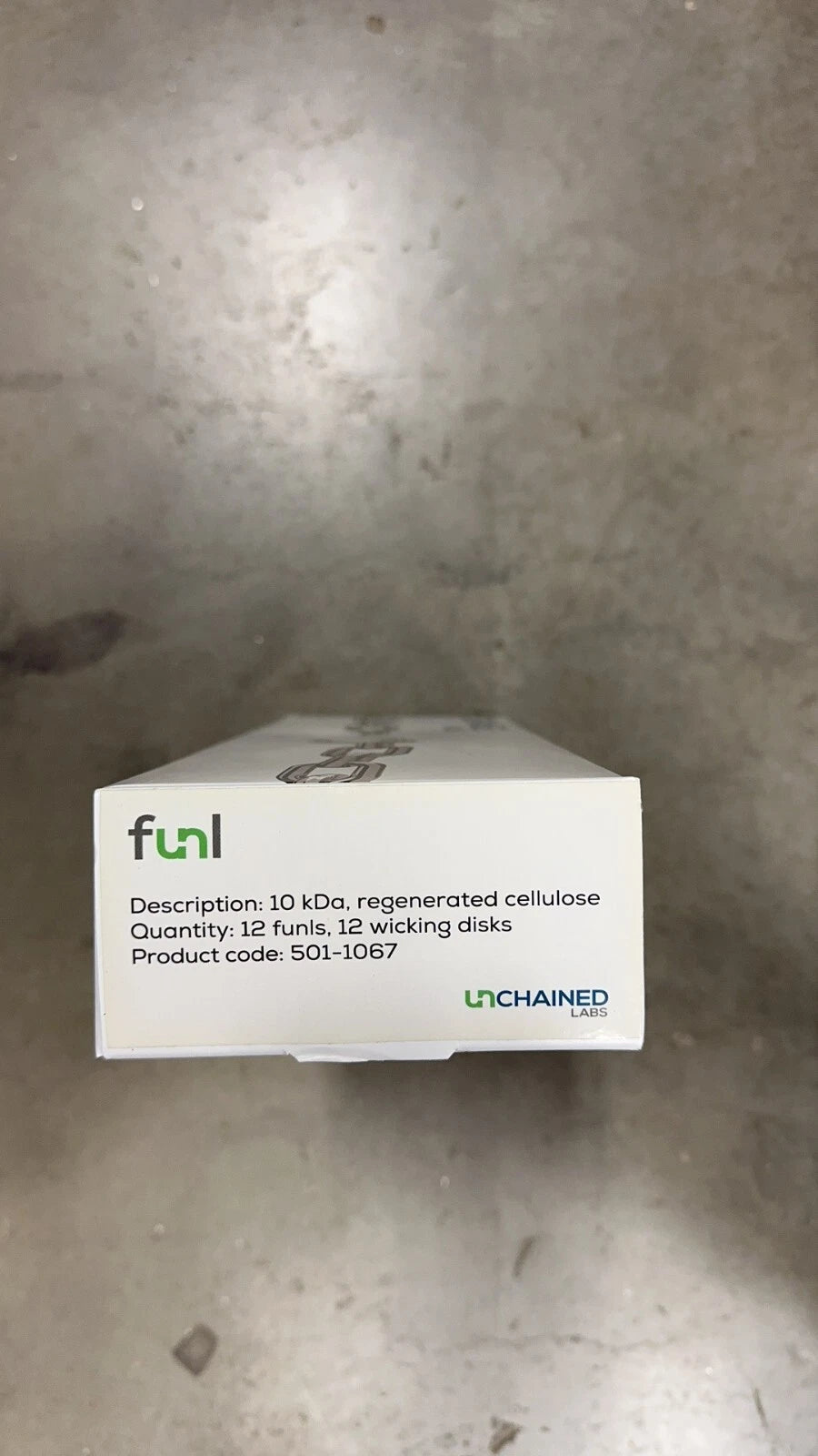 Sealed! Unchained Labs 501-1067 10KDa regenerated cellulose