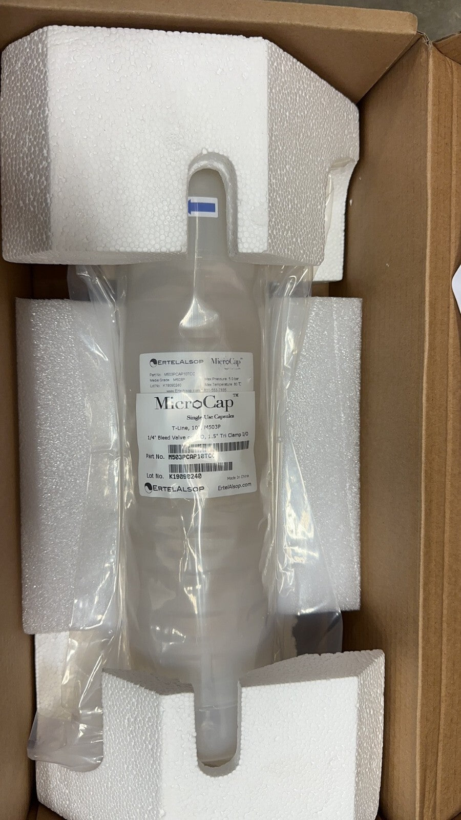 ERTELALSOP MICROCAP Single use Capsules, 10" T-Line capsule, M503P