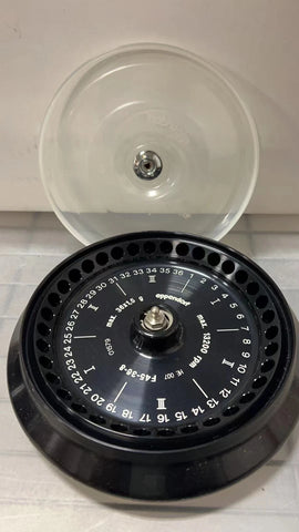 Eppendorf F-45-36-8 Fixed Angle Rotor with Lid, USED