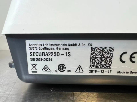 Sartorius SECURA225D-1S Semi-Micro Balance, 220 g x 0.0001 g