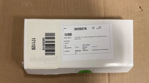 5039576 HALO Peptide-ES column C18 2.7um halo 160A, 0.3 X50 mm