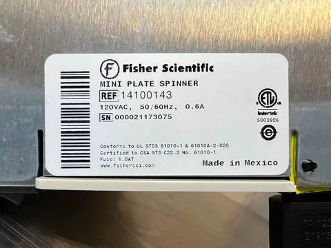Fisher Mini Plate Spinner Centrifuge w/ warranty 14100143