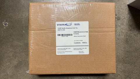 VWR 89079-406 Microwave Reaction Vials Tapered 0.5–2mL 17 x 83mm 100/Case
