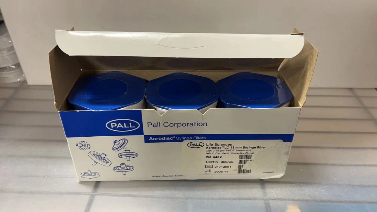Sealed! PALL ACRODISC LC 0.45 µm,13MM Syringe Filters 4452T, 300/Case
