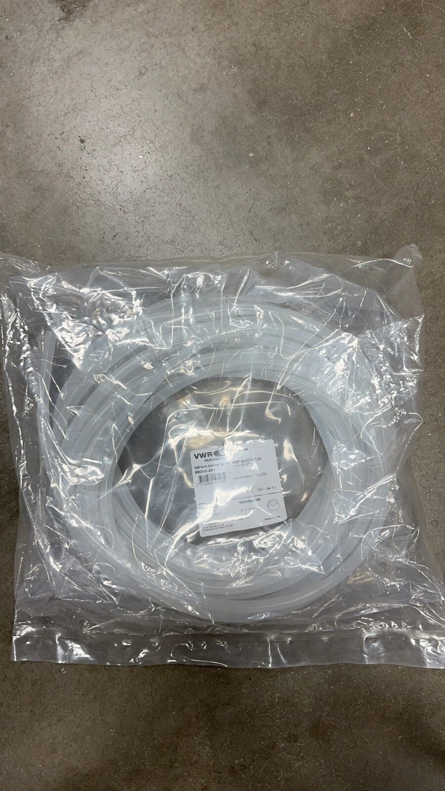 VWR 89068-484 Silicone Tubing 0.250 x 0.500", 50 FT