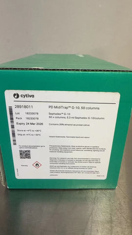 Cytiva PD MidiTrap G-10, 28918011, 50x Sephadex G-10 Columns, 5.3 mL/column