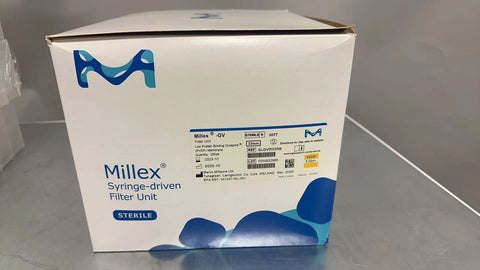 Millipore SLGVR33RB Millex-GV Syringe Filter Unit, 0.22 µm, PVDF, 250/PK