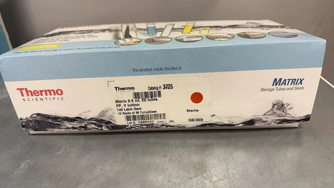 Thermo 3725 Matrix 2D Barcoded Open-Top Storage Tubes 0.5 mL, 9 boxes left