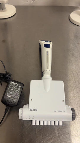 Rainin E4 Adjustable Spacer LTS EA8-1200XLS pipette 17012331 w/charger