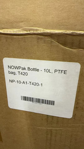 Entegris NOWPak NP-10-A1-T420-1 10 Liter Bottle PTFE T420 Liner Based, Sealed