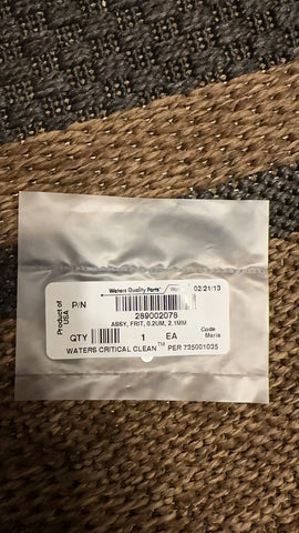 Waters 289002078 ASSY, FRIT, 02UM, 2.1MM, USA