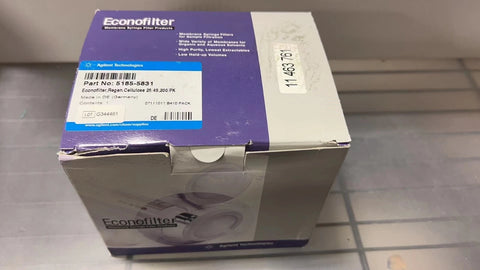 Agilent 5185-5831, Econofilter, Regen, Cellulose, 25/45, 200/PK