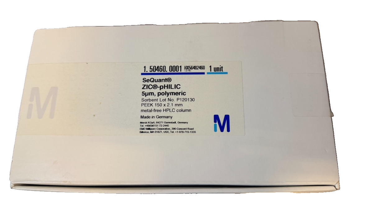 Millipore SeQuant® ZIC®-pHILIC (5 µm) HPLC Columns 1504600001 150 mm x x 2.1 mm