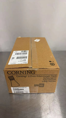 Corning 431405 125ml Baffled Polycarbonate Erlenmeyer Flask with Vent Cap