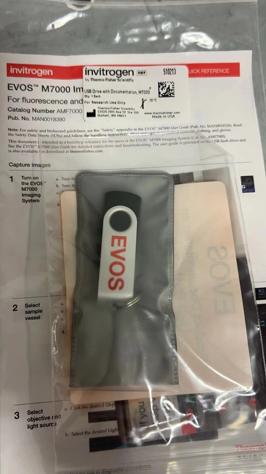 Thermo Fisher invitrogen 510213 usb drive For EVOS M7000 Imaging System