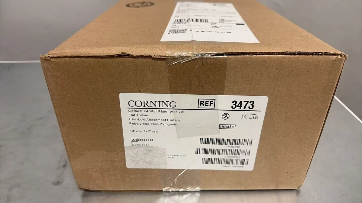 Corning Costar 3473 24-Well Cell Culture Microplate w/Lids, 24/Case
