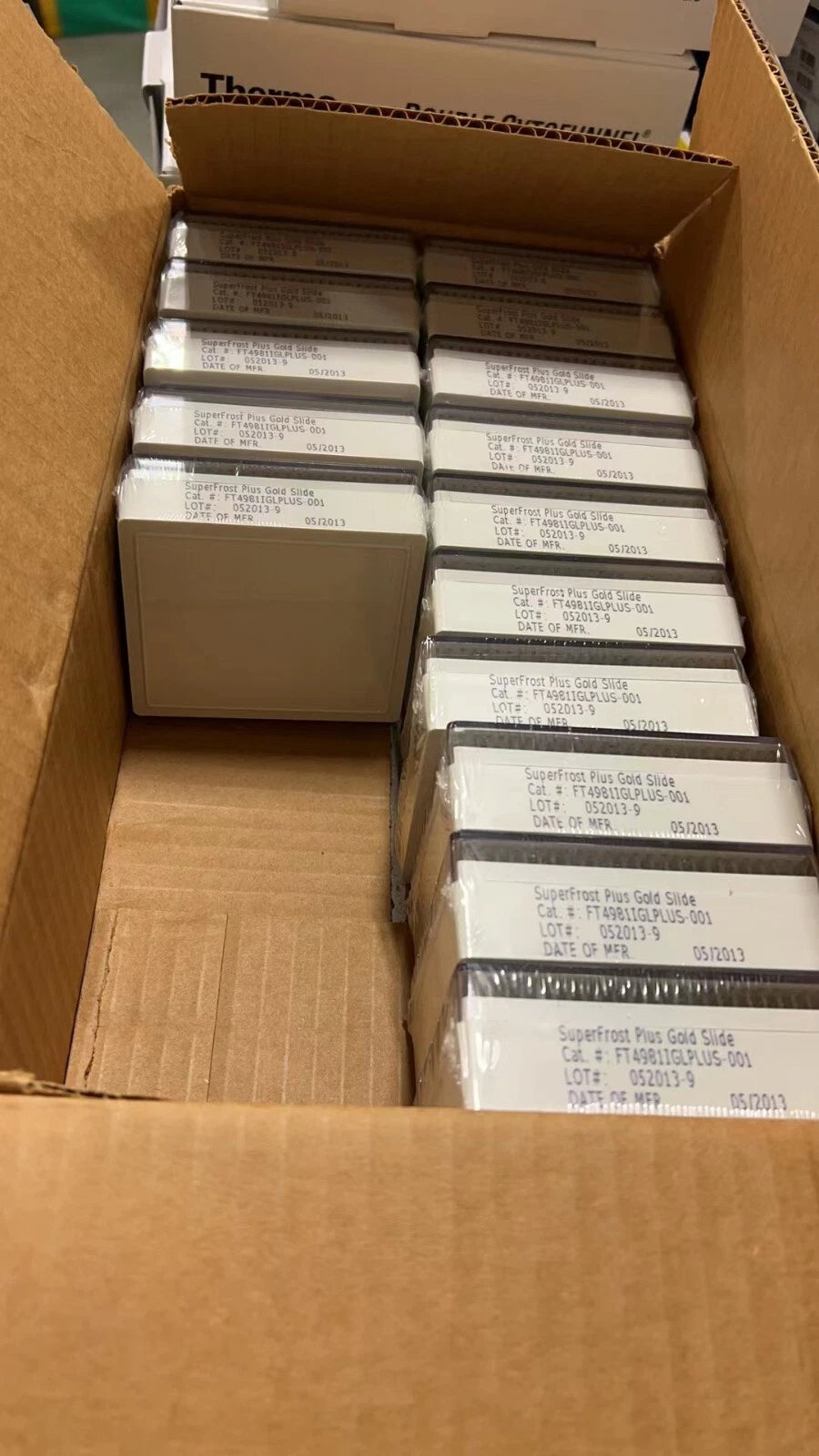 15 boxes of Superfrost Plus Gold Slide, 25 x 75 mm, Thermo Scientific
