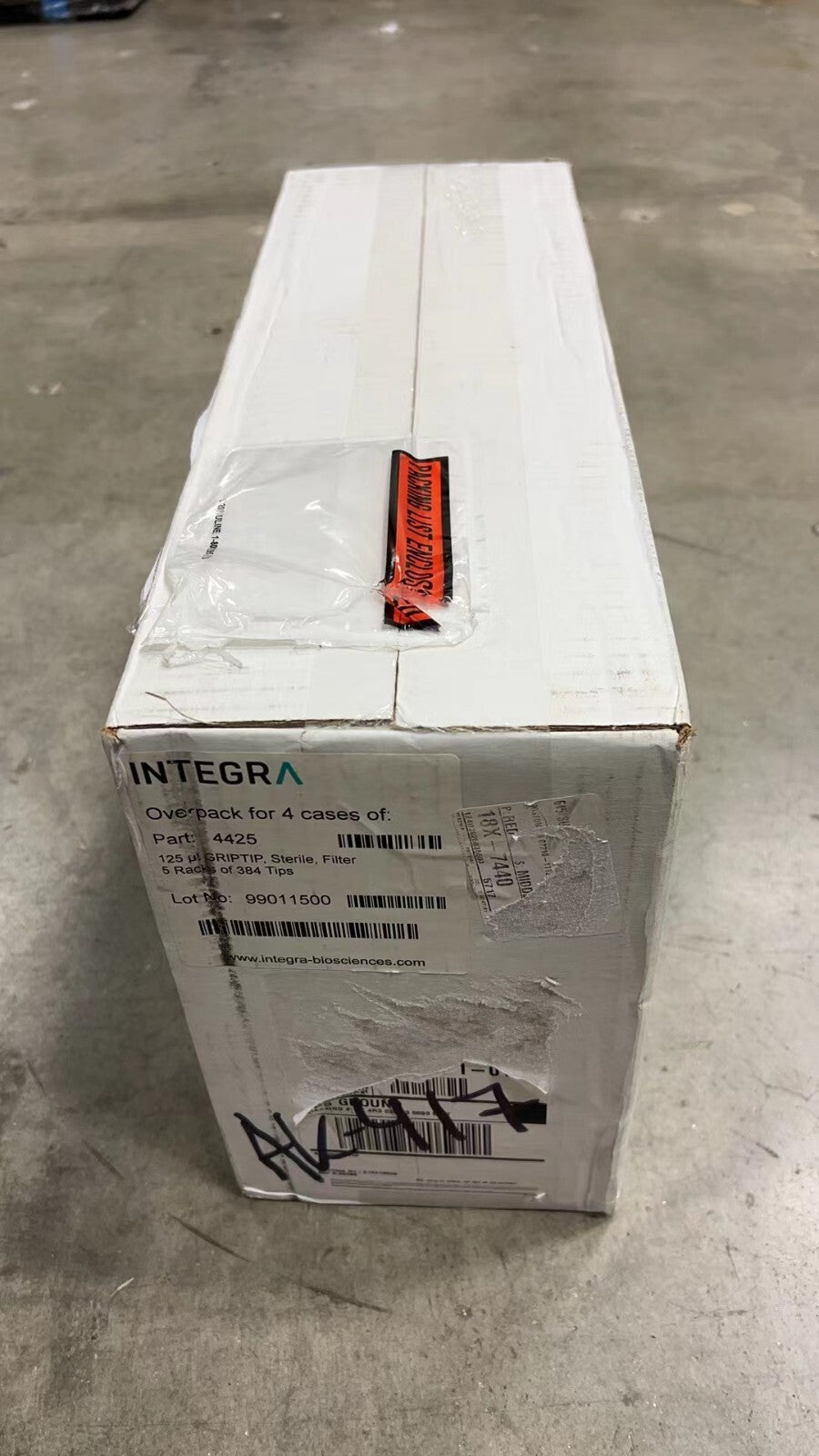 Integra 4425 Box of 4 - 125uL Sterile Filter 5 Rack of 384 tips, total 7680 tips