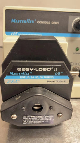 Cole Parmer MasterFlex 7520-60 Console Drive w/ Easy-Load II Head 77200-52